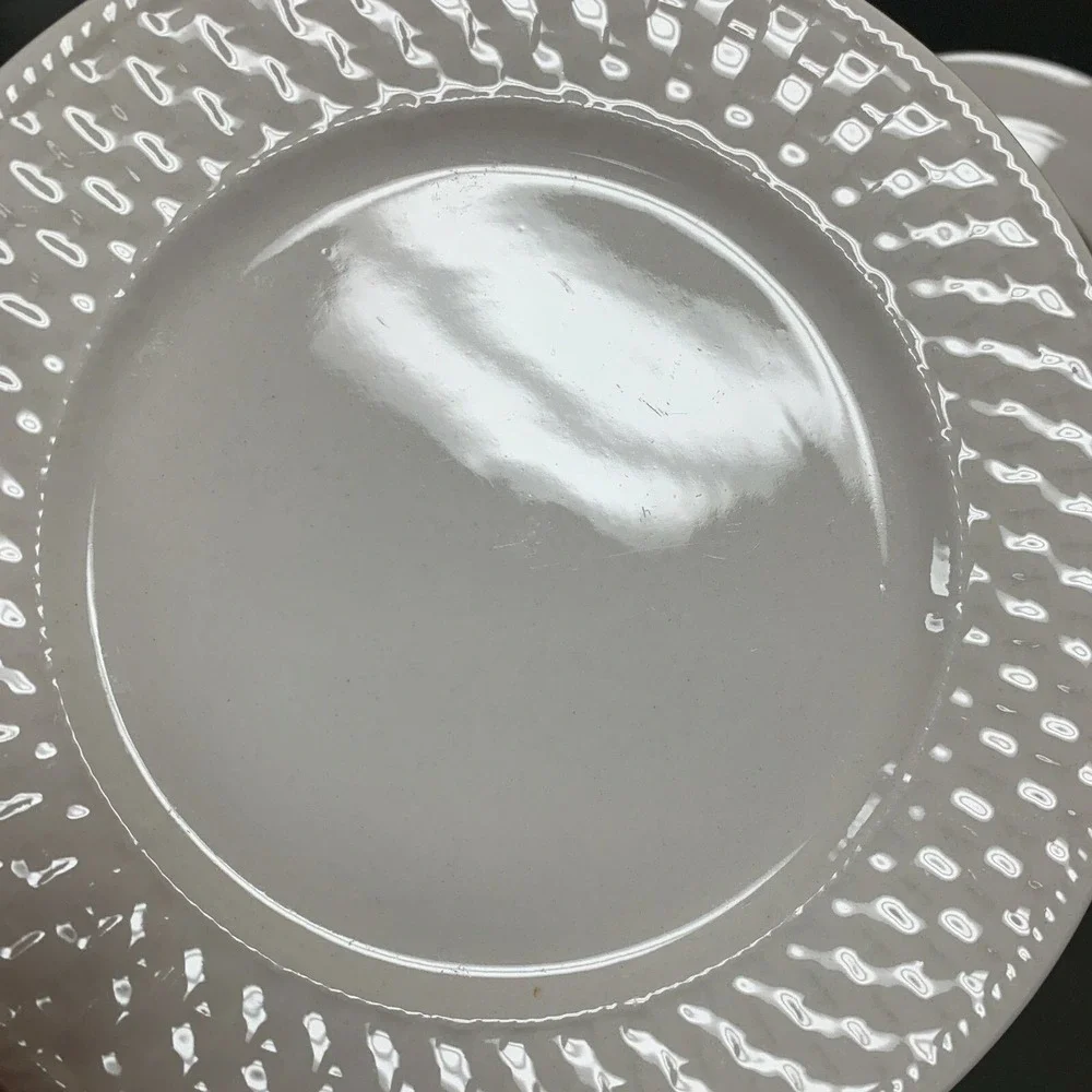Oneida Westerly Basket Salad Plates Ivory Microwave Dishwasher Safe Lot‎ of 5